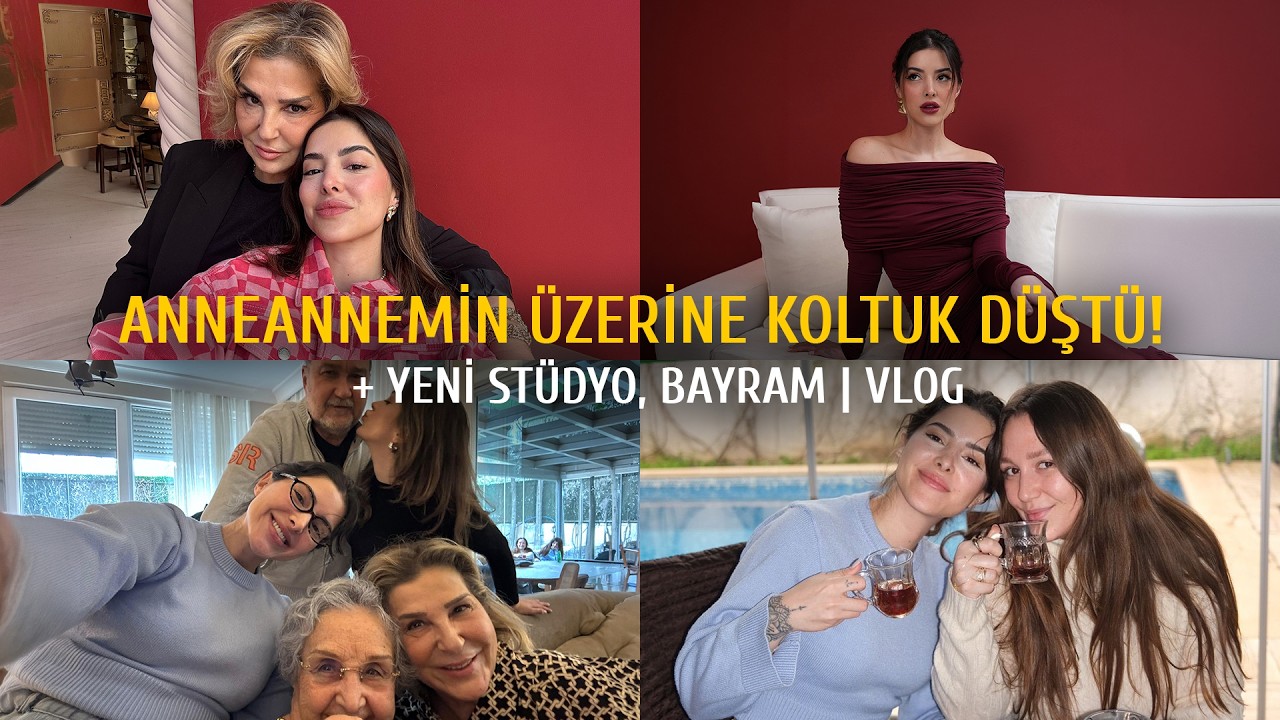 Anneannemin &Uuml;zerine Koltuk D&uuml;şt&uuml;, Yeni St&uuml;dyo, Bayram | Vlog