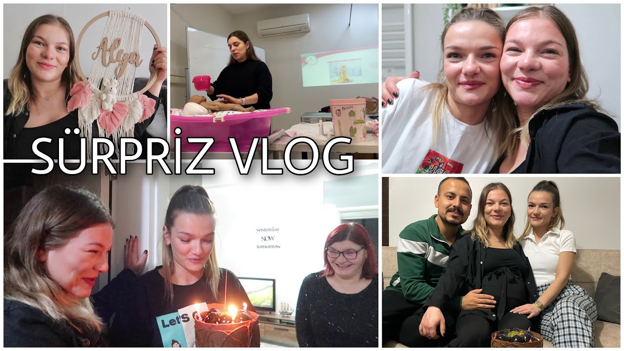 KARDEŞİME BÜYÜK SÜRPRİZ YAPTIK♥️| ÇOK ŞAŞIRDI 🤭| ambar alışverişi, gebelik okulu, vlog
