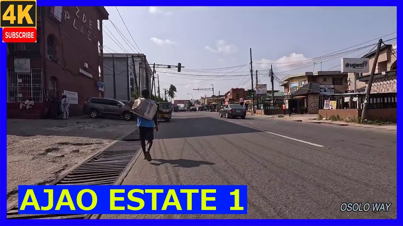 🇳🇬🚶‍♂️ AJOA ESTATE 1-4K Walking Tour: Ajao Estate,Osolo Way,Airport Road - Discover Lagos, Nigeria