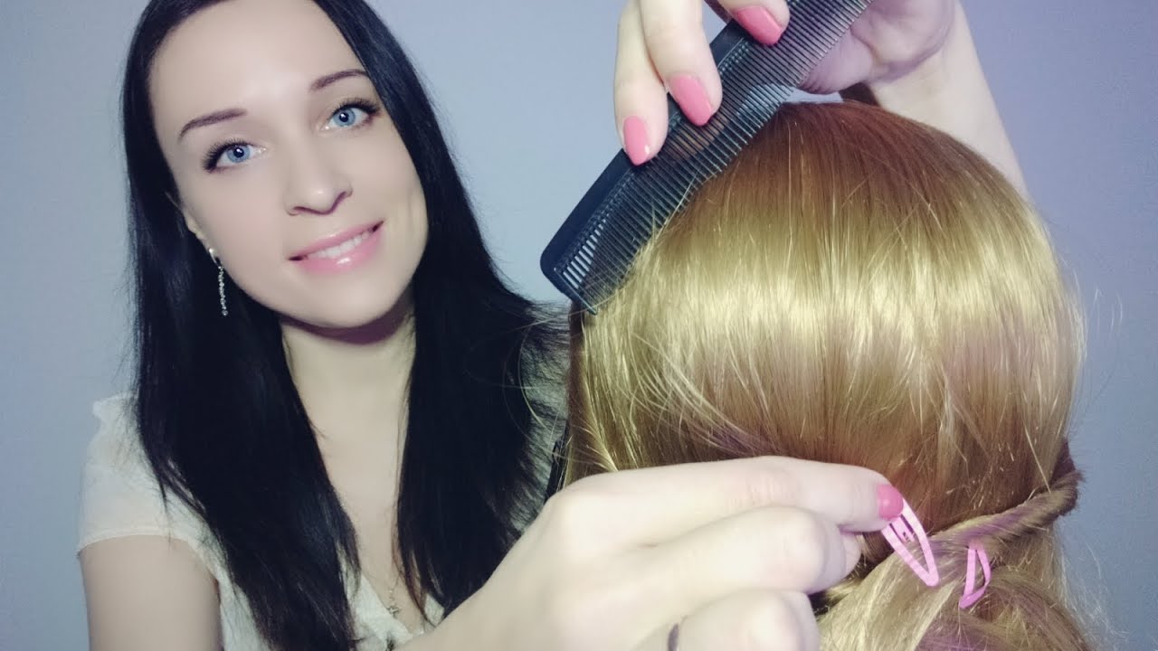 АСМР/ASMR Нежное Расчесывание Волос и Шёпот I Gentle Hair Combing and Whispering
