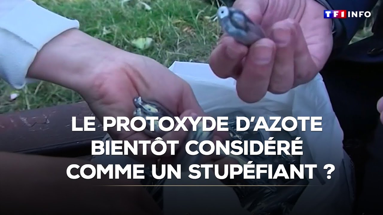 Le protoxyde d'azote bientôt considéré comme un stupéfiant ?｜TF1 INFO
