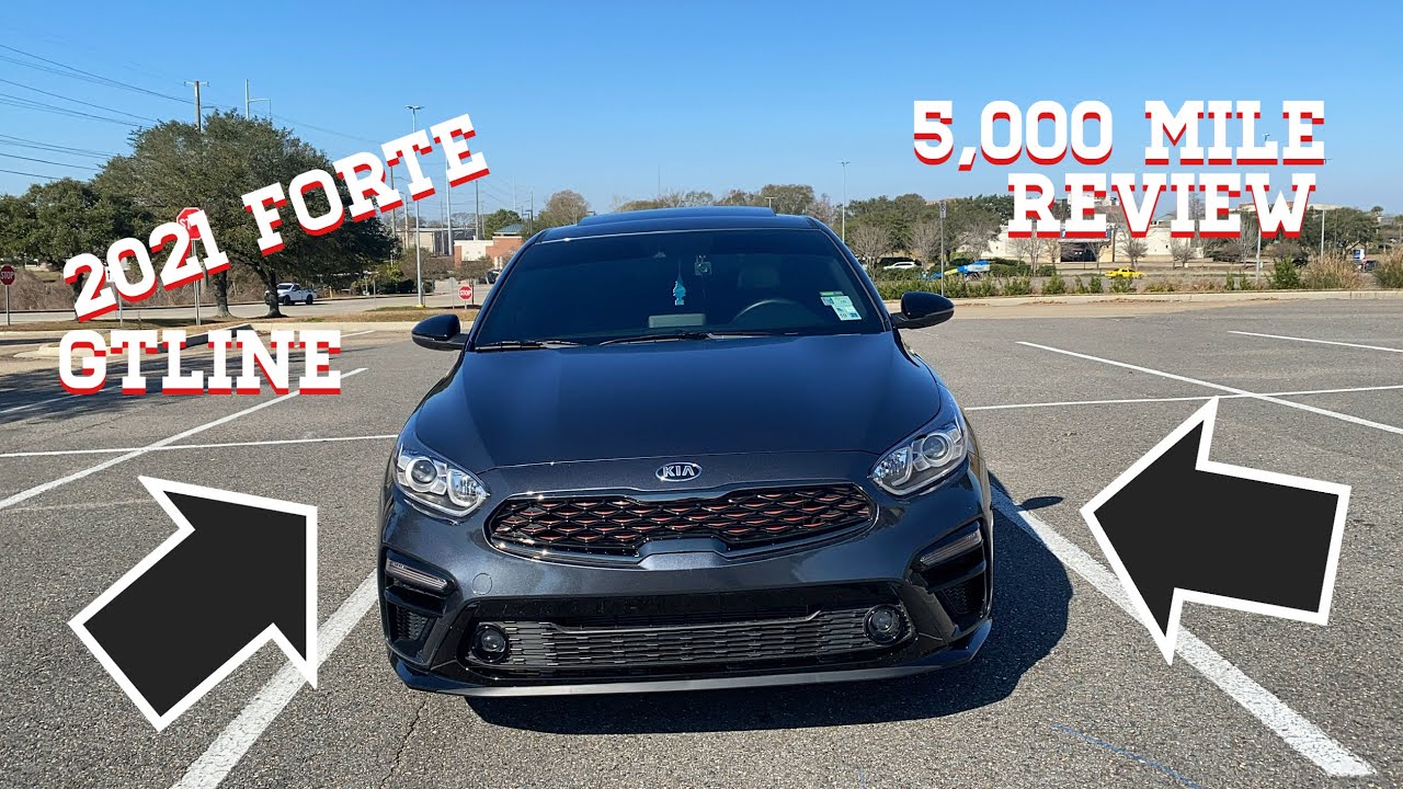 5,000 mile review on my 2021 kia forte gtline!!