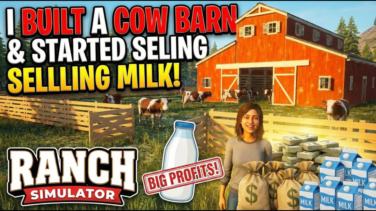 I Built a Cow Barn & Started Selling Milk 🥛 | Ranch Simulator Hindi (Part 7) | Lumeos Gaming