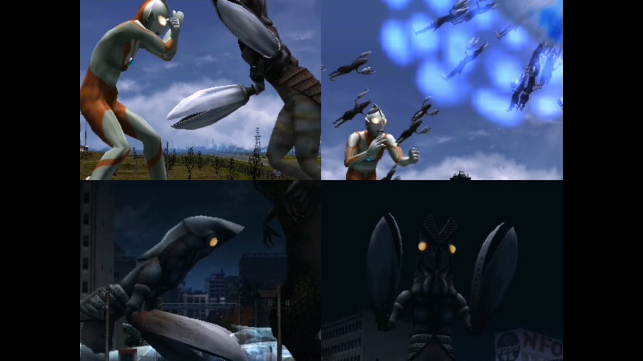 Ultraman PS2-Alien Baltan and Alien Baltan II