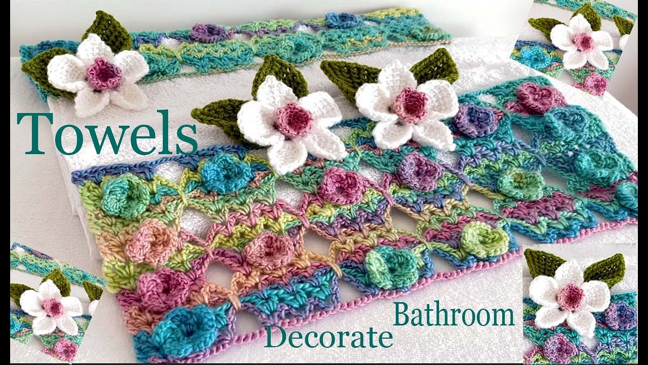 Cómo hacer TOALLAS LINDAS BONITAS para decorar Super Bonito el BAÑO a CROCHET