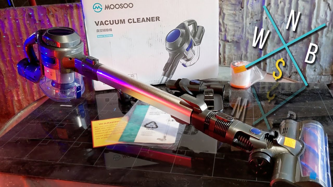 Moosoo XL-618A Electric Cordless Vacuum: Unboxing & Review