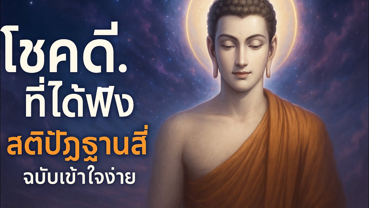 โชคดี…ที่ได้ฟังธรรมนี้ – สติปัฏฐานสี่ ฉบับเข้าใจง่าย