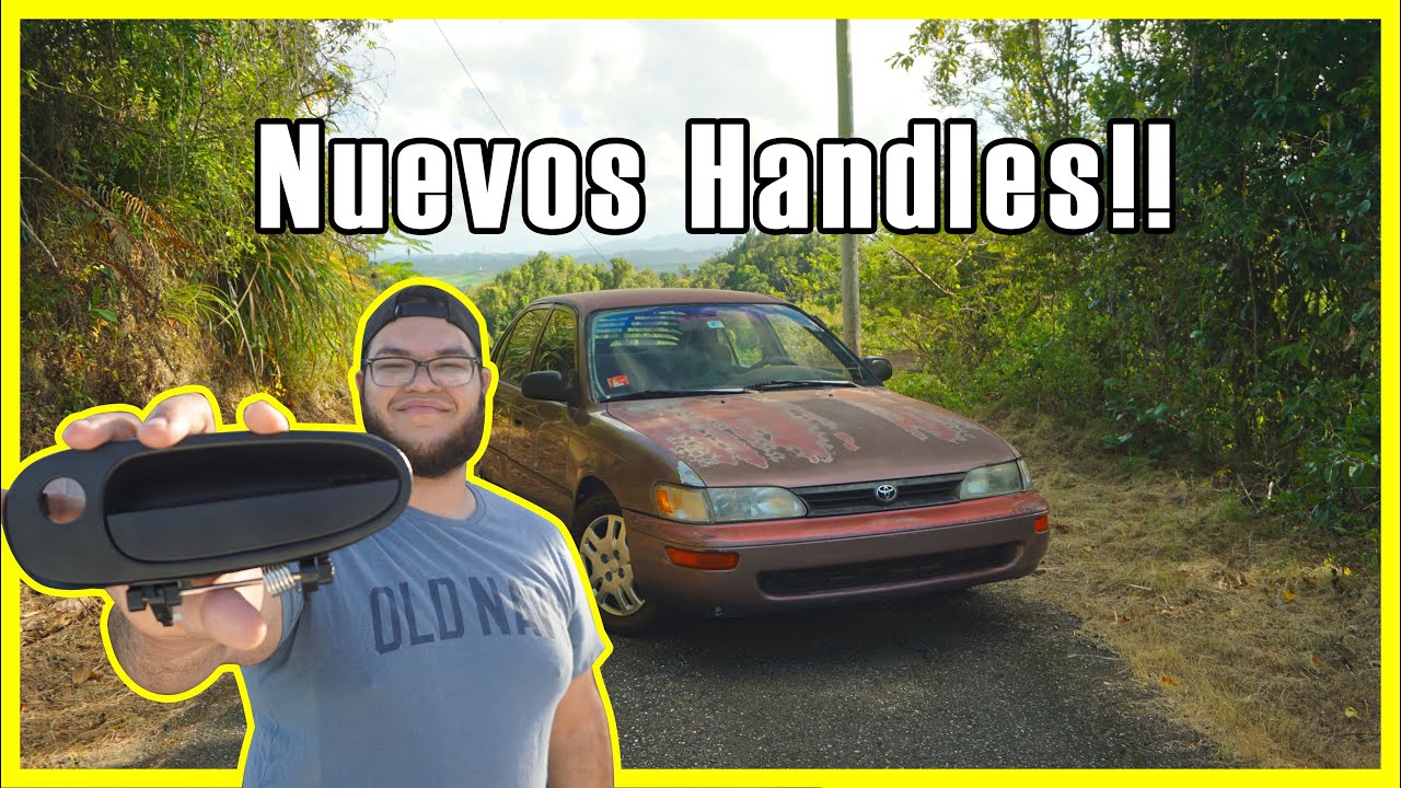 Como instalar manijas de Corolla 93-97!