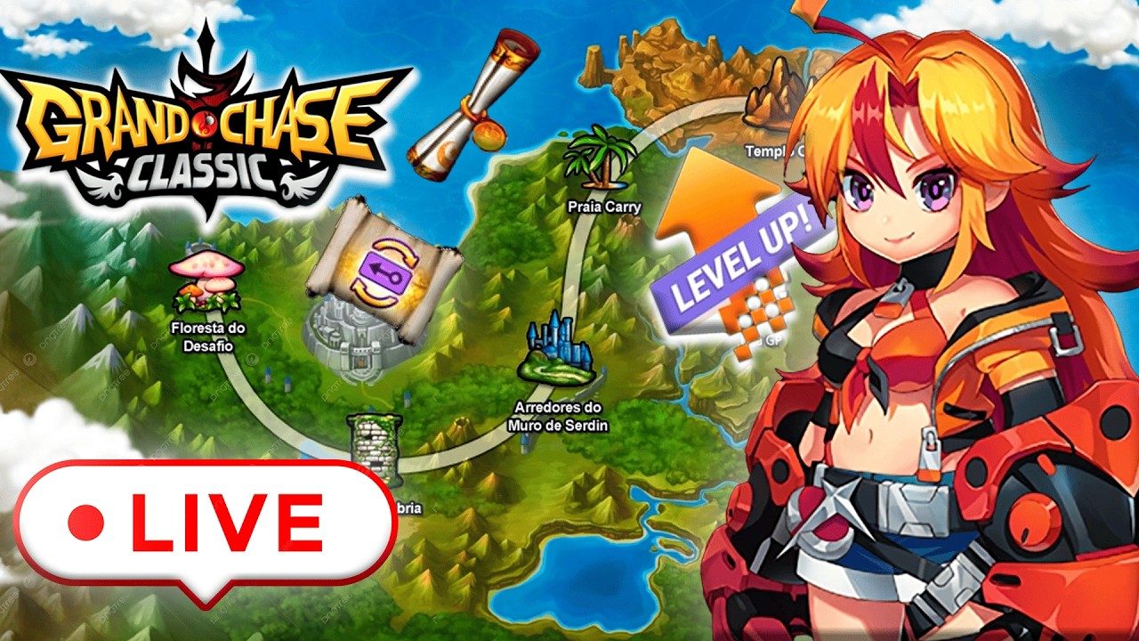 CONTINUANDO O UP DA KALLIA⚔️ GRAND CHASE CLASSIC AO VIVO | TROPA DO 2Z