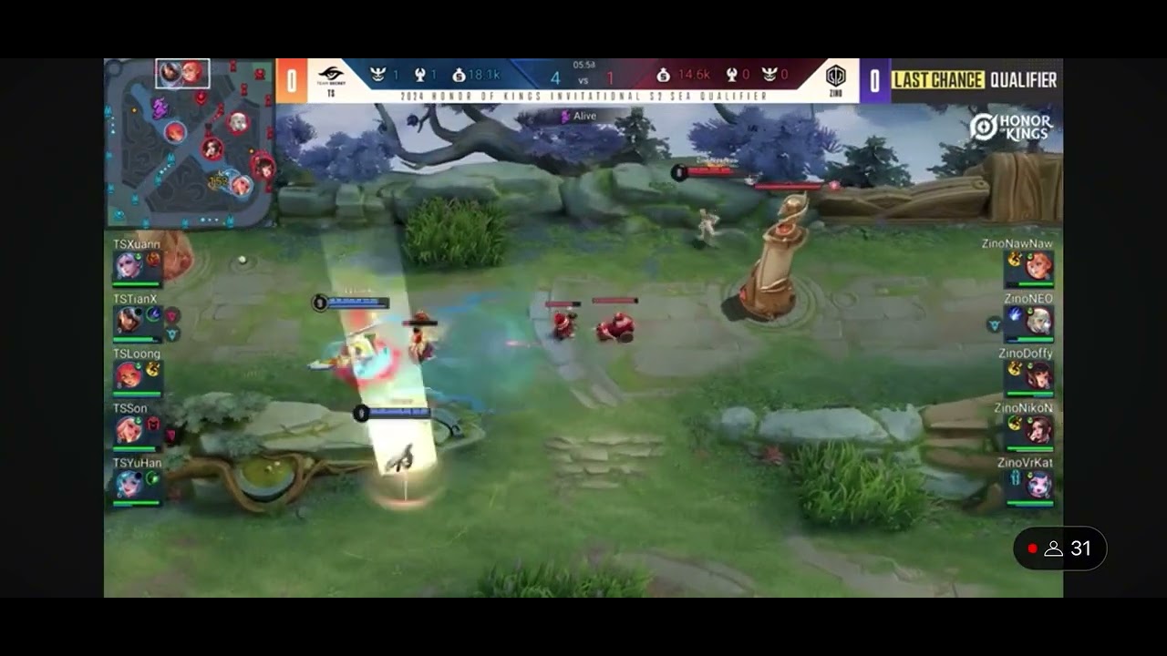 TEAM SECRET VS ZINO ESPORTS | GAME 1 - MATCH 1 | HoK S2 LAST CHANCE QUALIFIER
