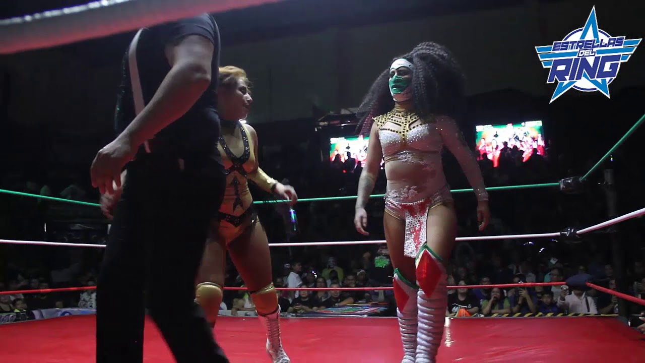 Keyra y Lady Maravilla vs Faby Apache y Lady Shani en la Arena Neza con Producciones Sánchez.