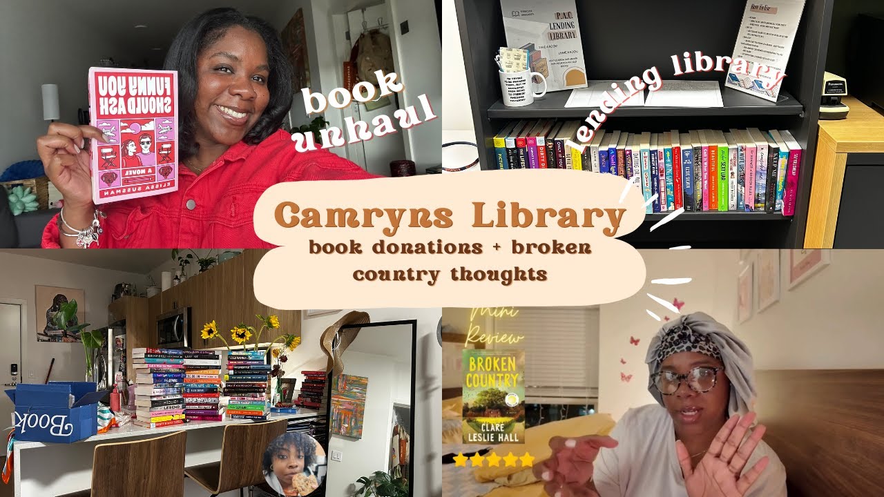 📚 Spring Cleaning & Book Donation Vlog 003 | Broken Country Mini Review + 🍪!