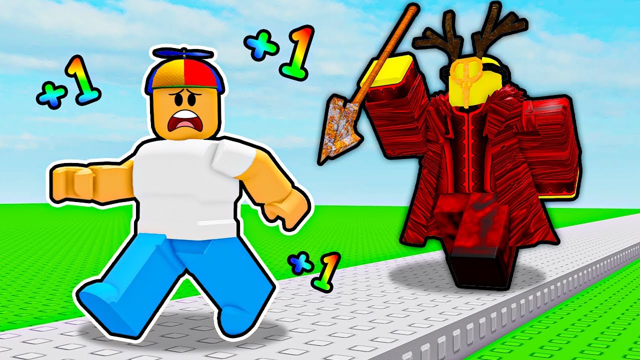Every Second +1 SPEED to escape BOSS in Roblox...