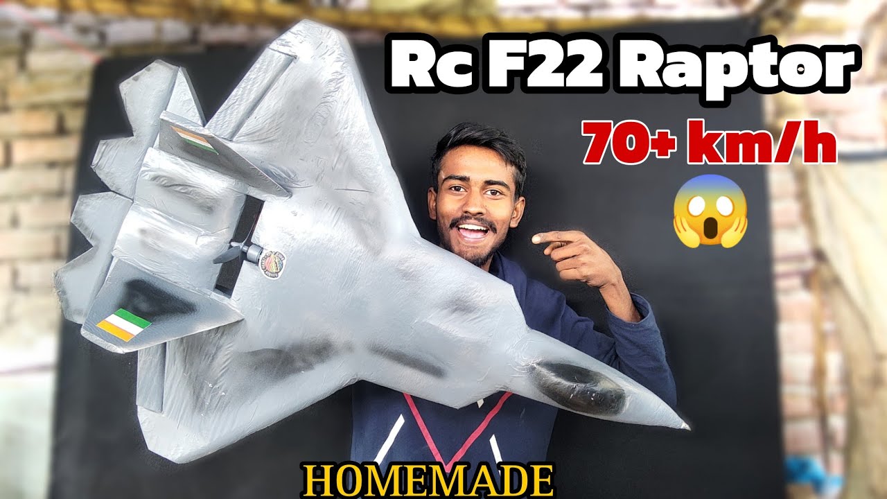 How To Make F22 Rc plane with Foam Board | Homemade rc plane | Easy To Make Rc Plane