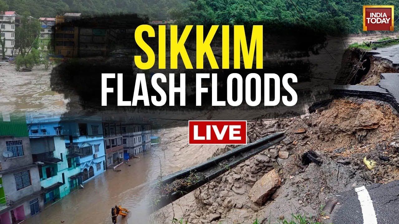 Sikkim Flash Floods  LIVE: Flash Flood Alert In Sikkim As Teesta Water Levels Rise After Cloudburst