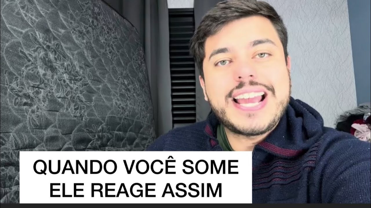 Quando você some ele reage assim
