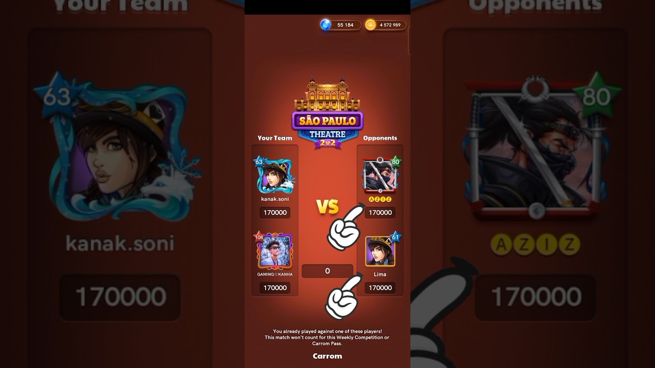 Autoplay hacker vs Fair player 🔥 hardest revenge 😎 #carrompool #shorts