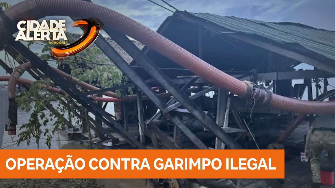 Operação combate garimpo ilegal no Rio Madeira