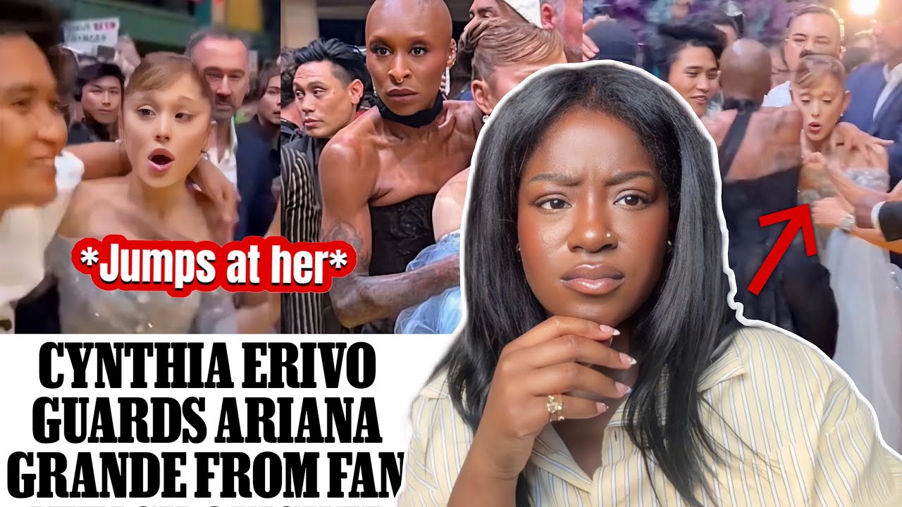 Cynthia Erivo RESCUES Ariana Grande from a SCARY FAN