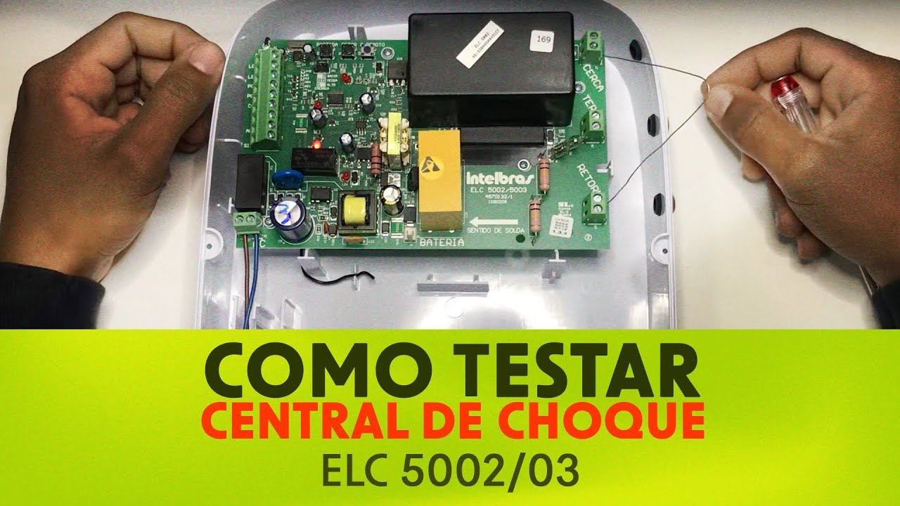 Como testar central de choque ELC 5002/03