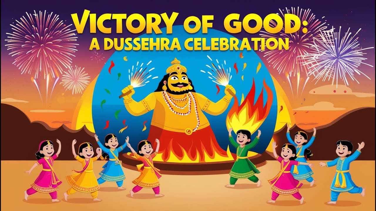 Victory of Good: A Dussehra Celebration | English Rhyme For Children | Dussehra Song For Kids