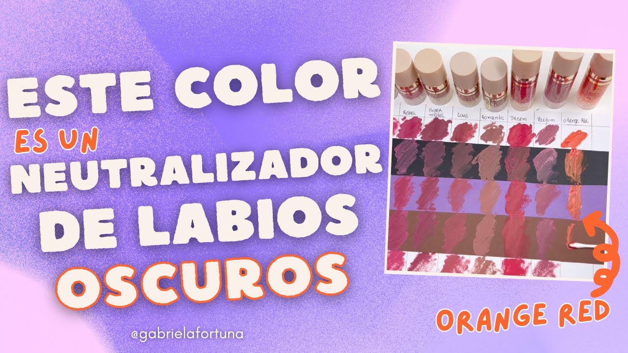 ESTE COLOR ES UN NEUTRALIZADOR DE LABIOS OSCUROS