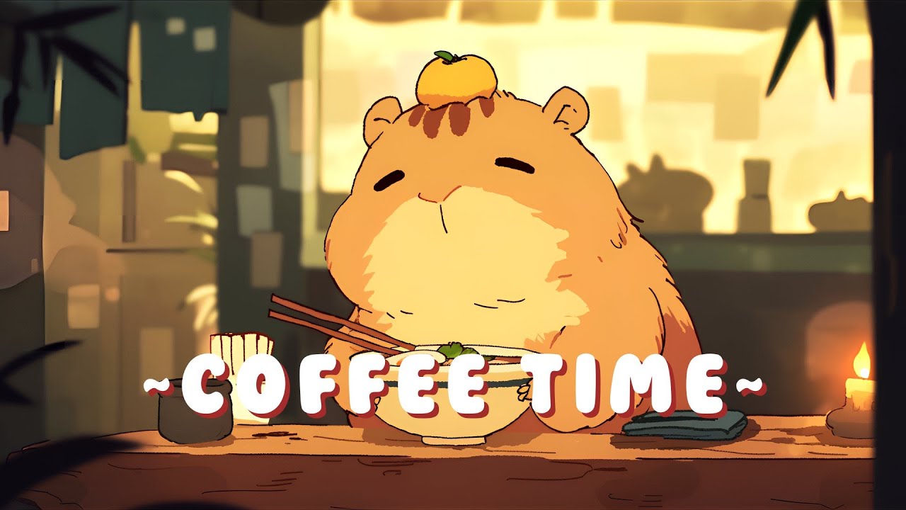 [60 Minutes] Capybara Music Corner - Relaxing Beats to Study/Sleep/Chill ~ Cozy Times ~ 🌸 ☕