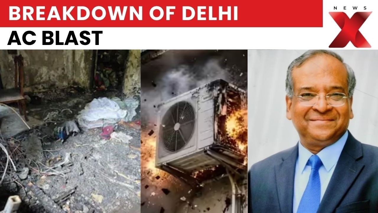 Horrific Visuals Emerge After Fatal Delhi House AC Blast Fire Kills Ex-CCI Chairman | NewsX