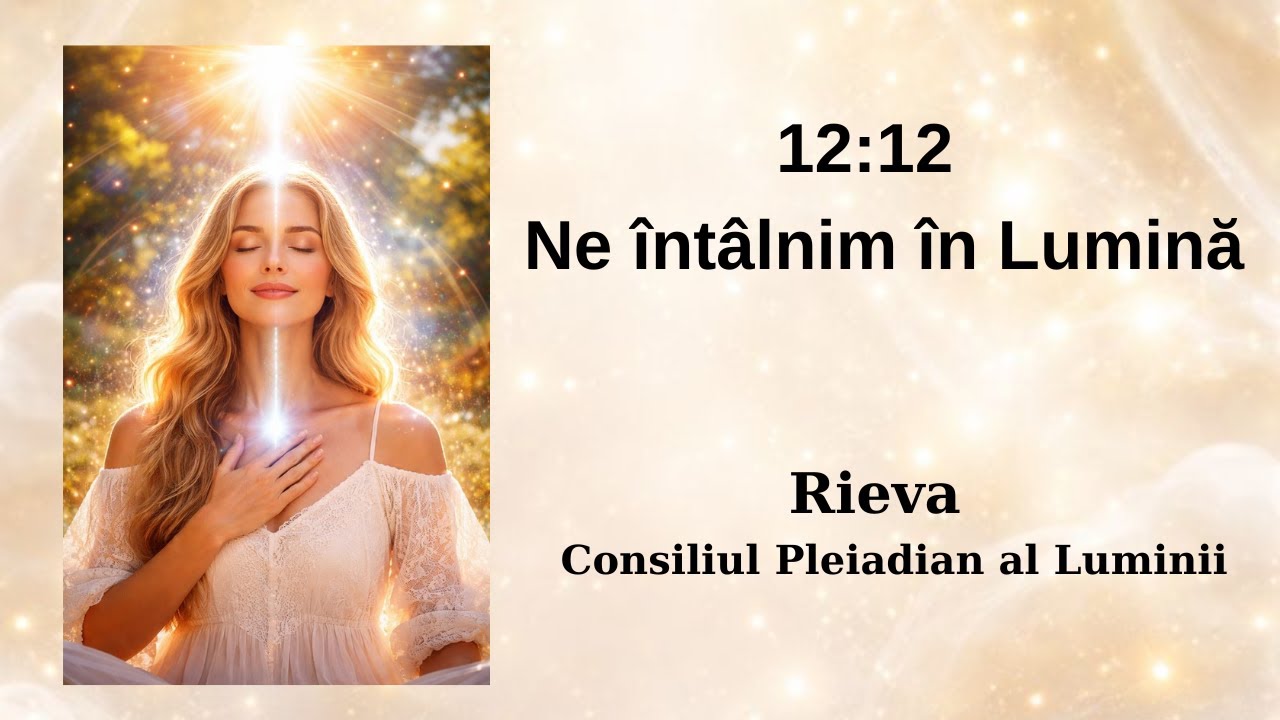 12:12 &ndash; Ne &icirc;nt&acirc;lnim &icirc;n Lumină, Rieva din Consiliul Pleiadian