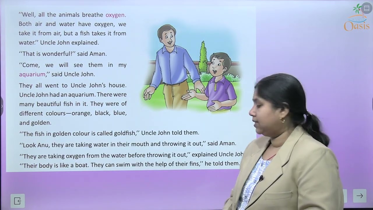 OMEN PUBLISHING ENGLISH ZEST CLASS 3 CHAPTER 8 UNCLE JOHN'S AQUAIRIUM
