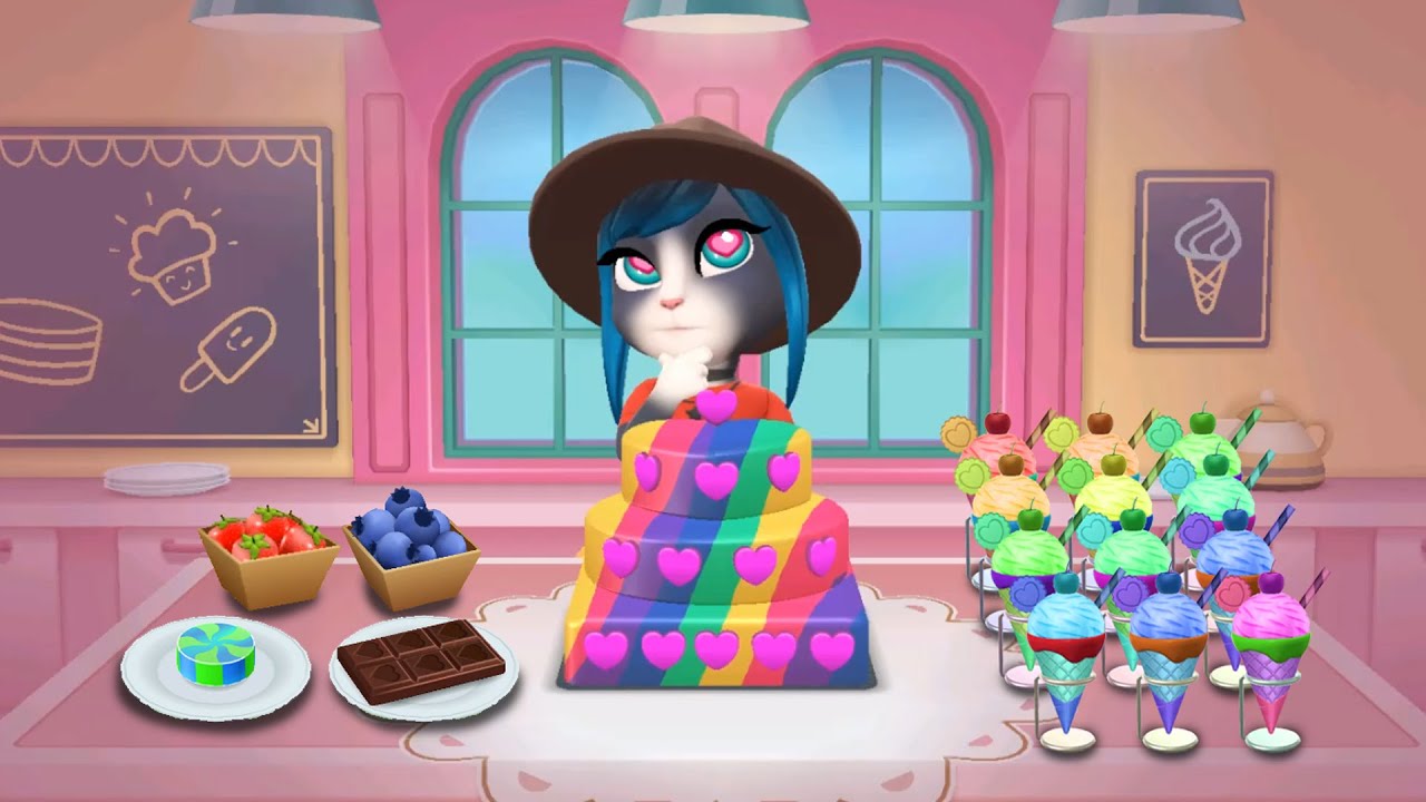 My Talking Angela 2 Cake Cooking Game Part 6 - My Bakery Empire Bake ,Decorate & Make Ice Cream