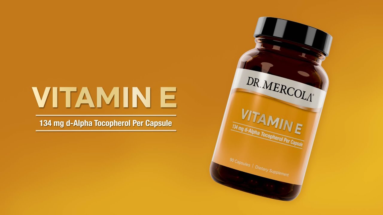 Dr. Mercola&reg; Vitamin E 134mg d-Alpha Tocopherol Per Capsule