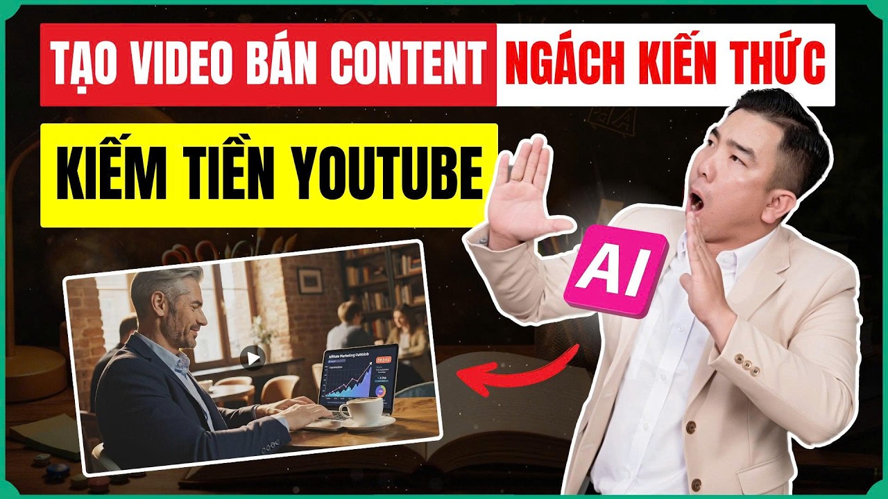 Tạo Video B&aacute;n Content Ng&aacute;ch Kiến Thức Kiếm Tiền YouTube 2026 Bằng AI Cực Đỉnh!