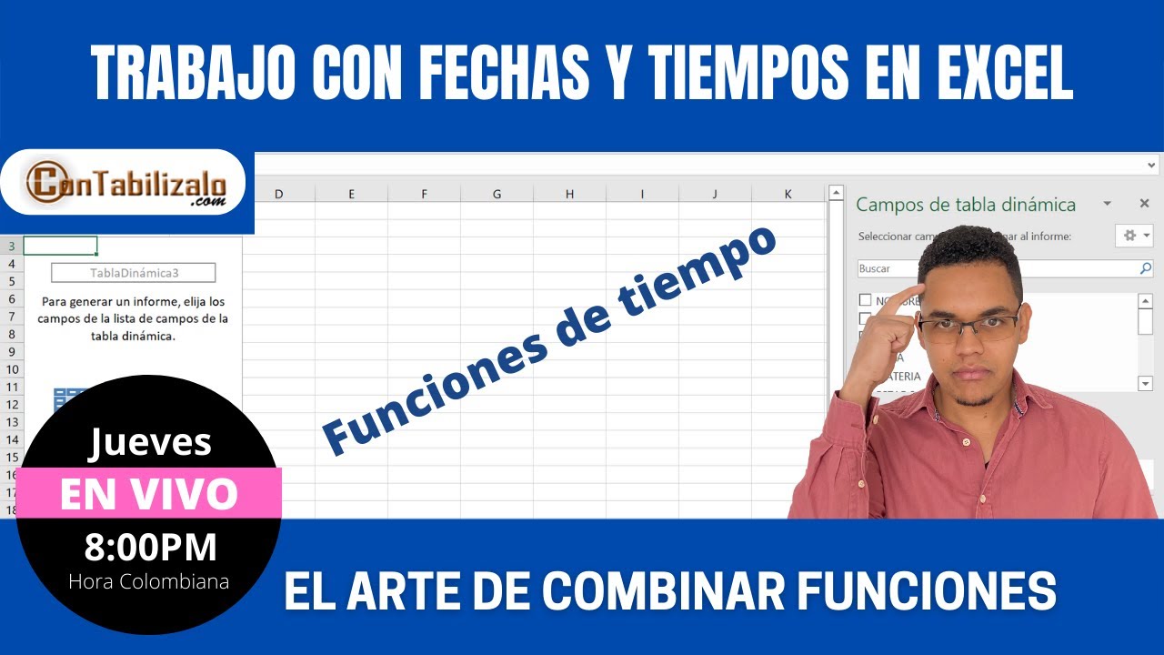 🔴 EN VIVO! - Manipula el tiempo con Excel - funciones de tiempo y Condicionales
