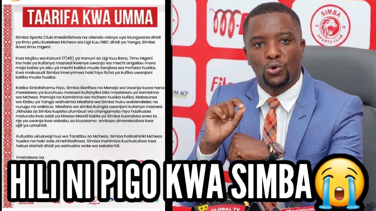 #breakingnews AHMED ALLY OUT SIMBA! BARUA YAKE IMEVUJA? VIONGOZI WAKUTANA USIKU MKUBWA KUNUSURU!...