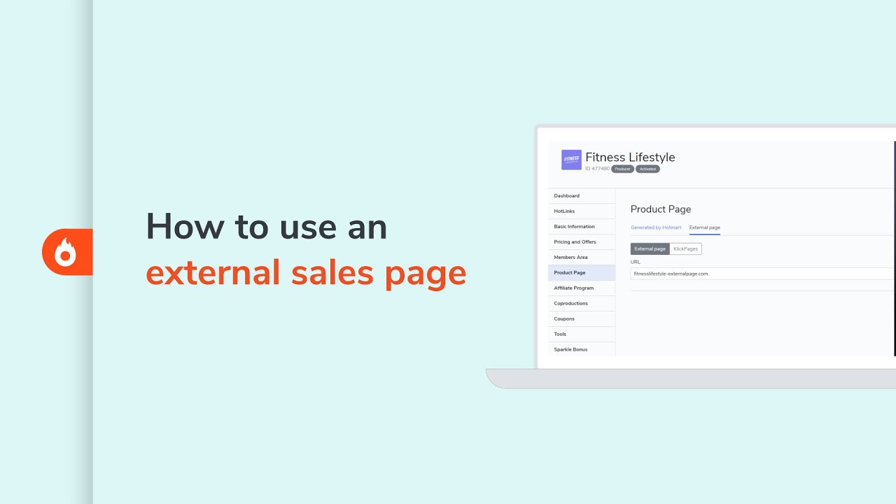 How to use an external sales page | Hotmart Help Center