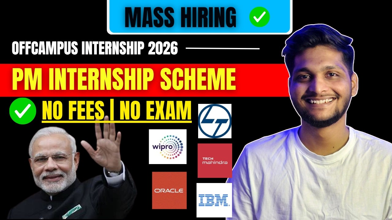 PM Internship Scheme 2026: Free Certificate, Stipend & Insurance | Internships Registration Process