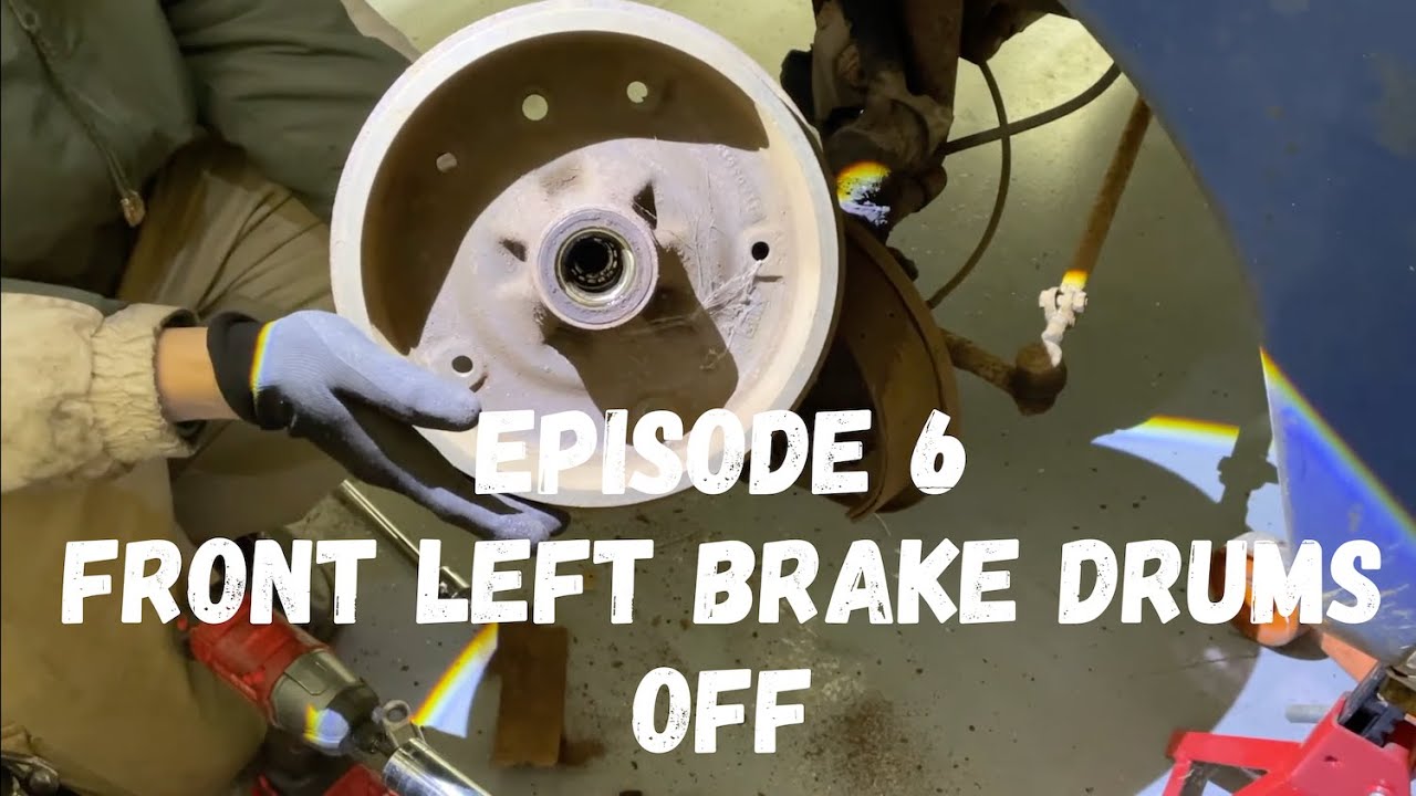 We Bought a Bus - Episode 6 - front left wheel and brake drum removal