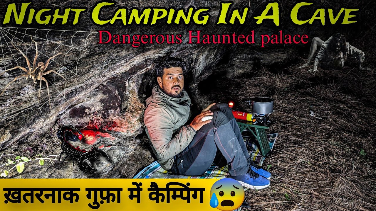 Living Full Night In A Dangerous Forest | Scary Night Challenge #raincamping