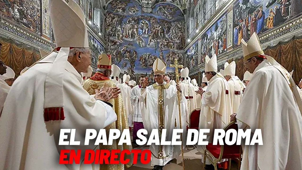 EN DIRECTO I El Papa sale de Roma rumbo a Espa&ntilde;a. I MARCA