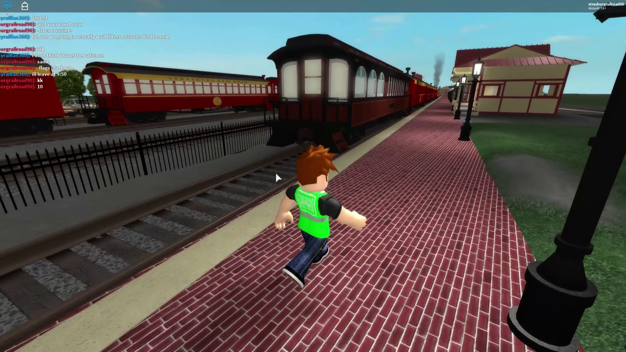 Funny day on the Strasburg Railroad (Roblox!)
