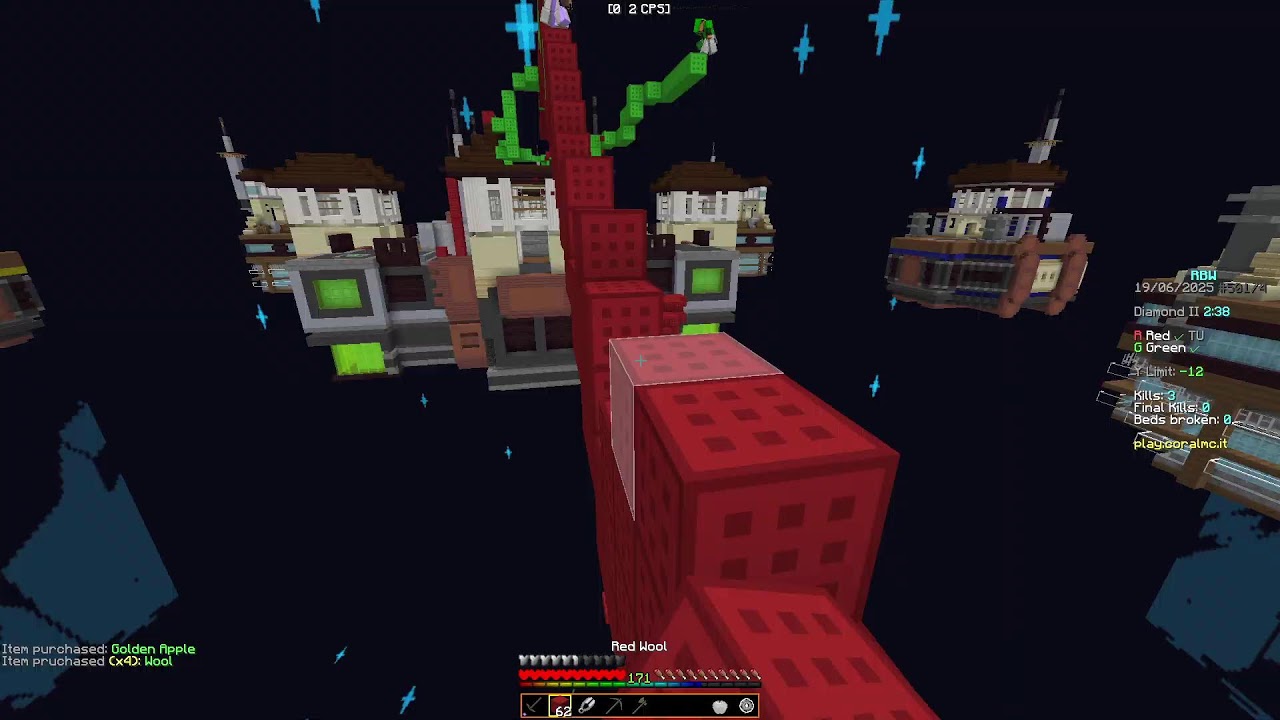 Ranked Bedwars CoralMC [LIVE]