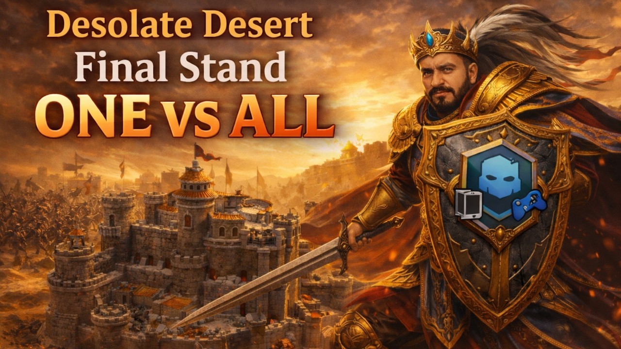 FINAL STAND PART 2 | ONE Vs All | DESOLATE DESERT 5 | LIVE BATTLE| Age of Empires Mobile