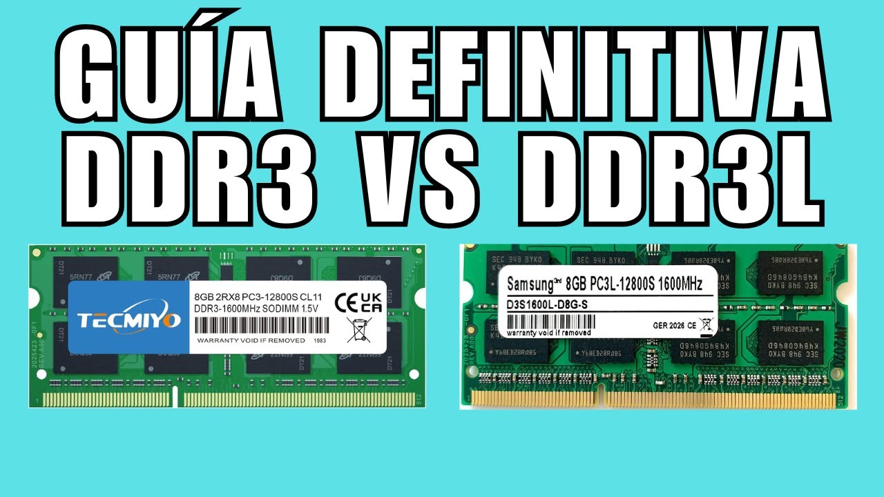 DDR3 vs DDR3L Guía definitiva