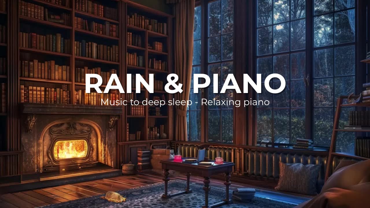 Relaxing PIANO Calm Soothing Music, Winter Night Ambience for Relax and Sleep | 1 hour