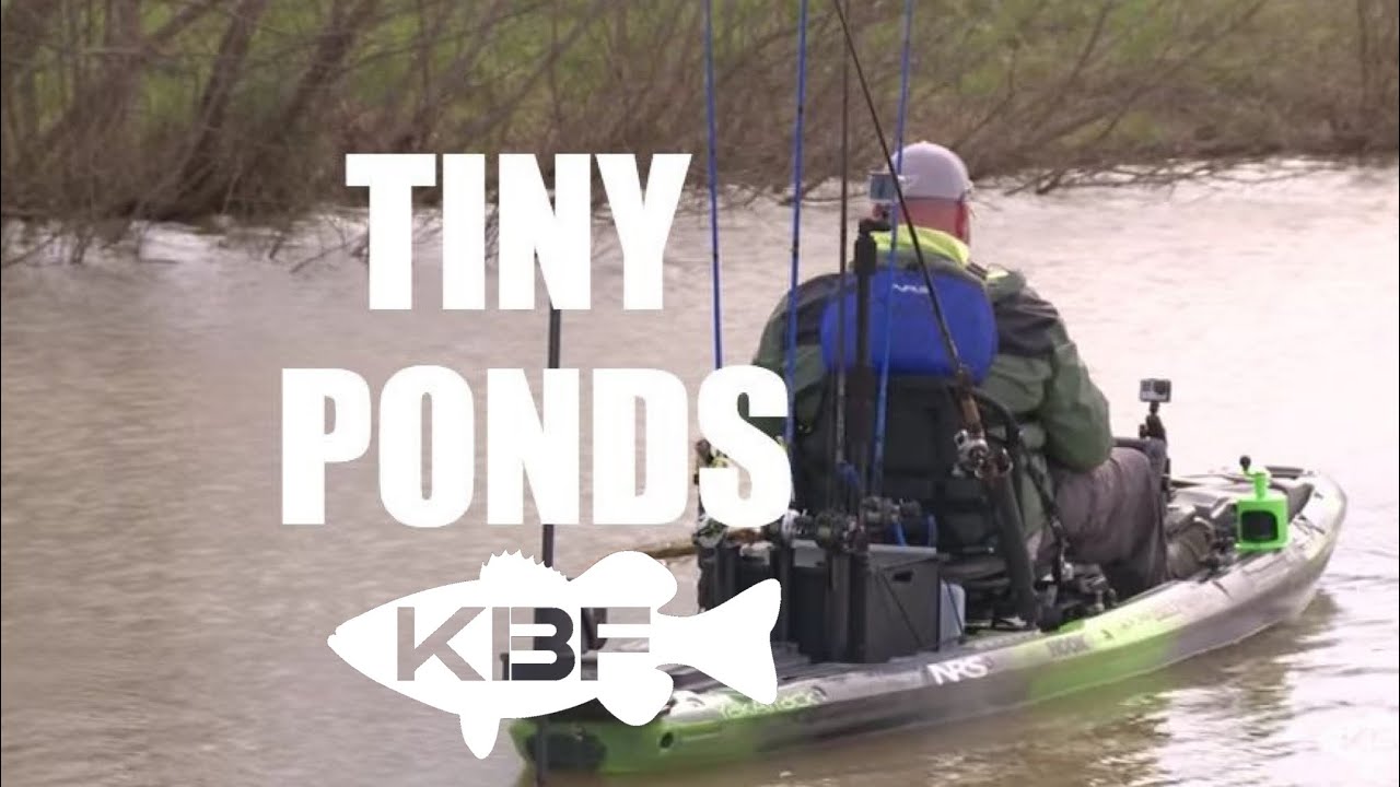 Kayak BASS Fishing TINY Ponds - Texas Rigged Lizards