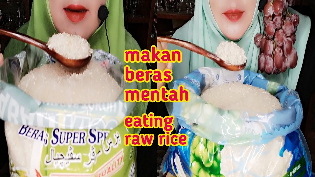 ASMR RAW RICE EATING | RAW RICE COMPILATION | KUMPULAN MAKAN BERAS MENTAH | 生ご飯を食べる | 밥을 먹다 | 吃生米