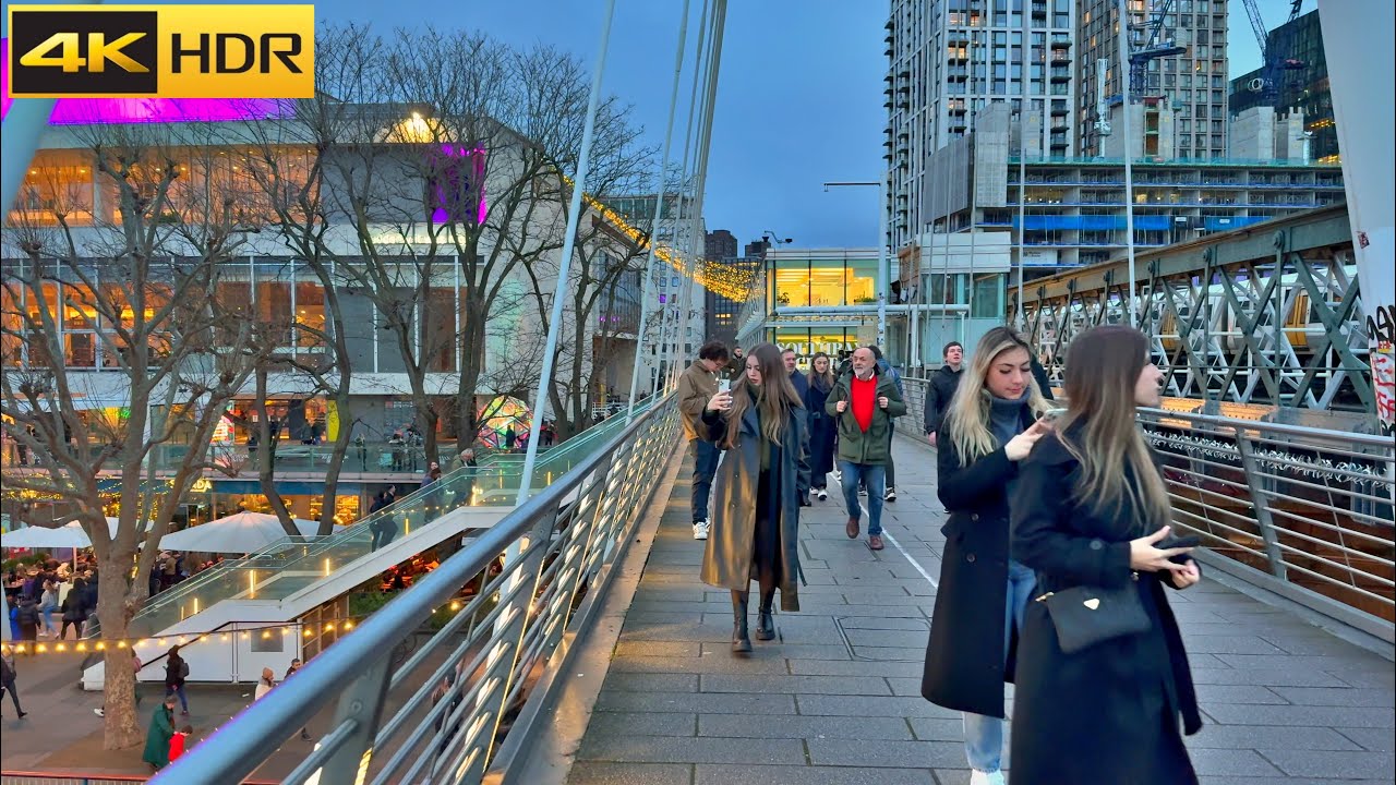 London New Year Weekend Walk - 2023 | Walking Around Busy Central London [4K HDR]