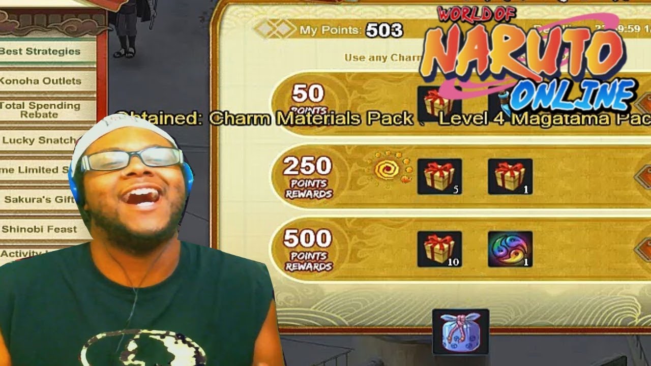 Naruto Online: 500 Charm Rebate/  Account Two
