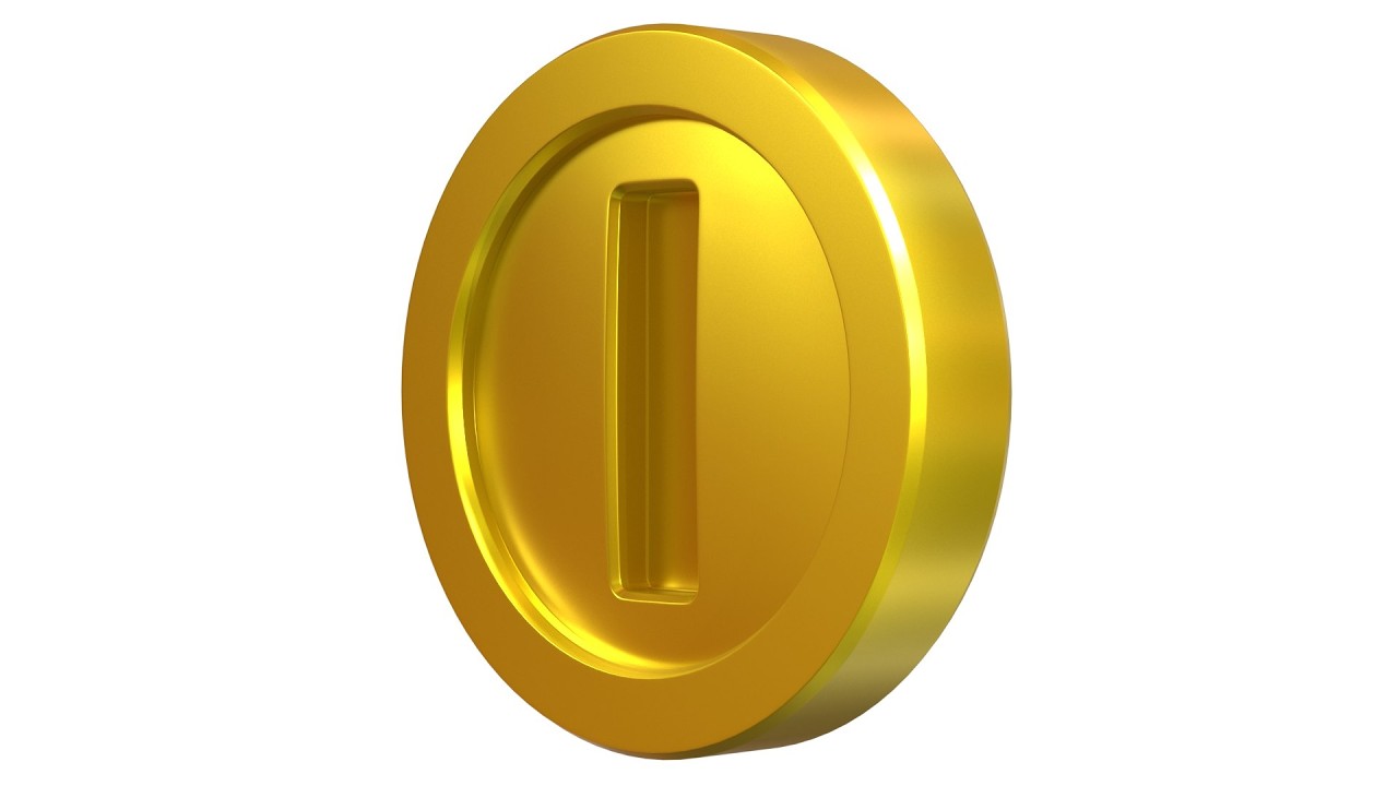 High poly and Low Poly Explained with Mario coin.